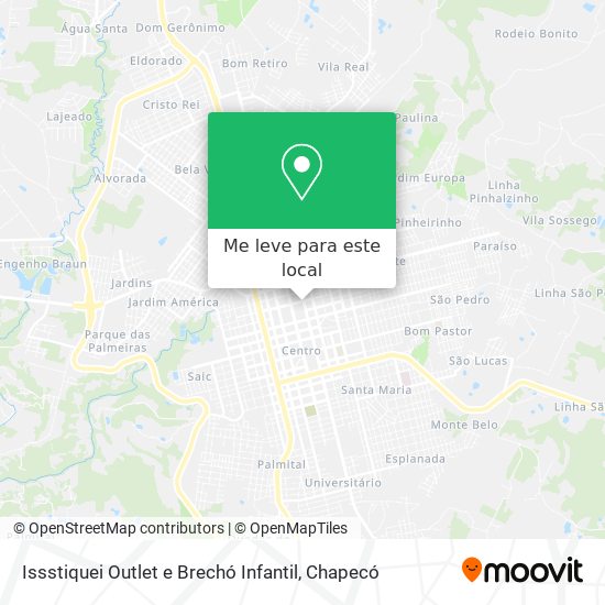 Issstiquei Outlet e Brechó Infantil mapa