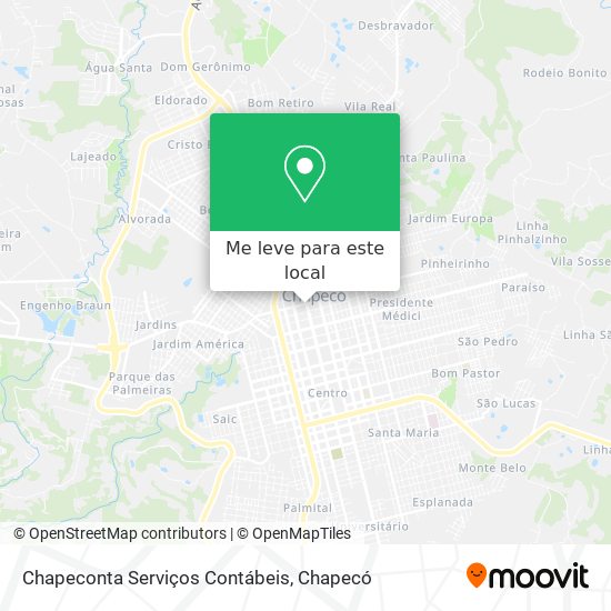 Chapeconta Serviços Contábeis mapa