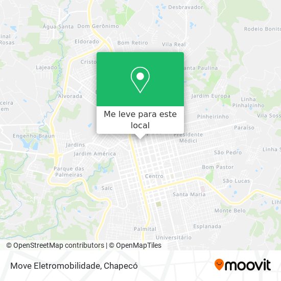Move Eletromobilidade mapa
