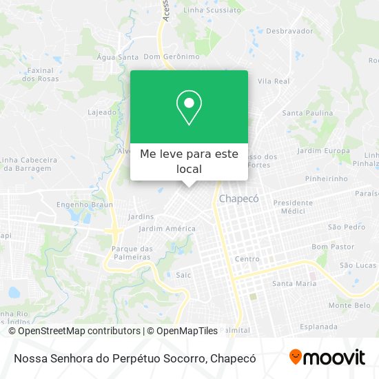 Nossa Senhora do Perpétuo Socorro mapa