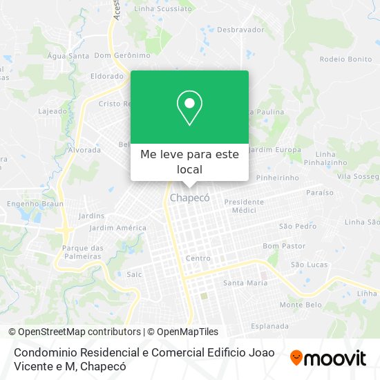 Condominio Residencial e Comercial Edificio Joao Vicente e M mapa