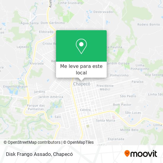 Disk Frango Assado mapa