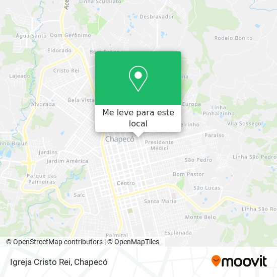 Igreja Cristo Rei mapa