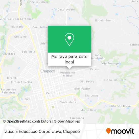 Zucchi Educacao Corporativa mapa