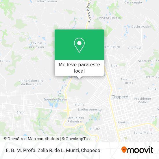 E. B. M. Profa. Zelia R. de L. Munzi mapa