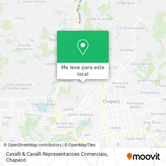 Cavalli & Cavalli Representacoes Comerciais mapa