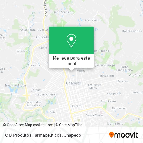 C B Produtos Farmaceuticos mapa