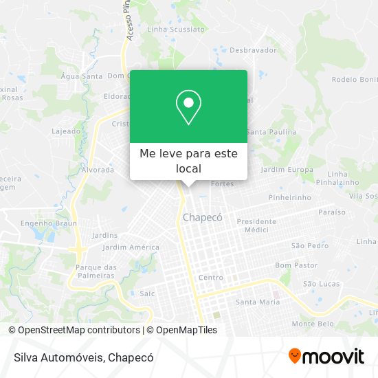 Silva Automóveis mapa