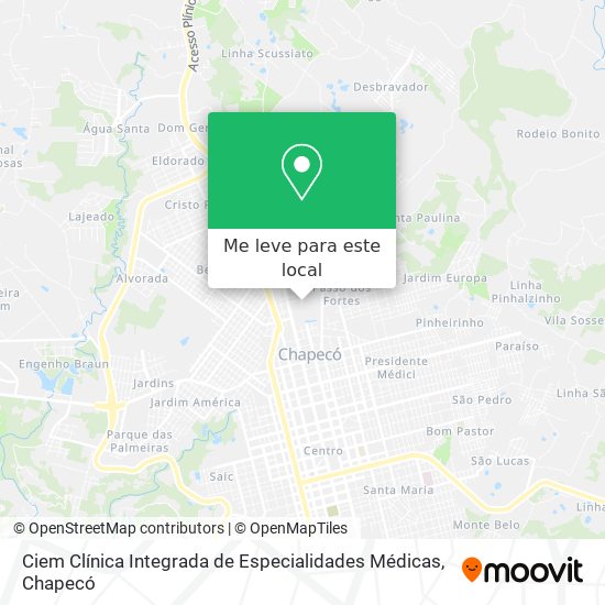 Ciem Clínica Integrada de Especialidades Médicas mapa