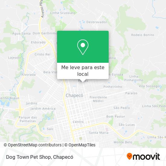 Dog Town Pet Shop mapa