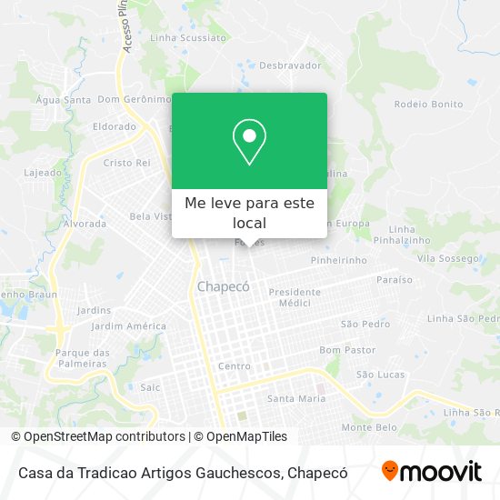 Casa da Tradicao Artigos Gauchescos mapa