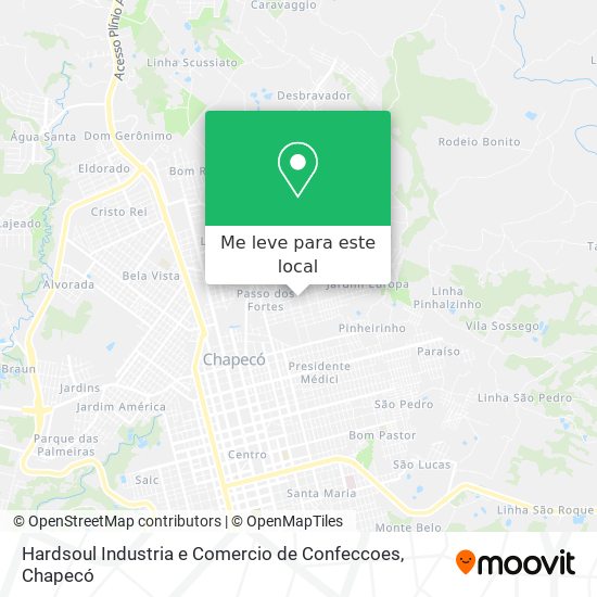 Hardsoul Industria e Comercio de Confeccoes mapa