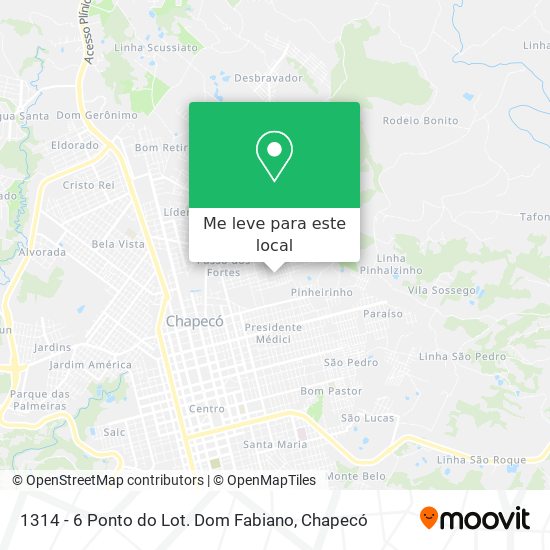 1314 - 6 Ponto do Lot. Dom Fabiano mapa