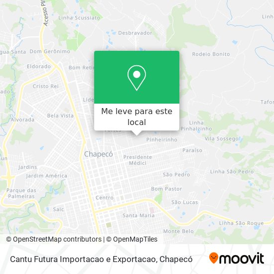 Cantu Futura Importacao e Exportacao mapa