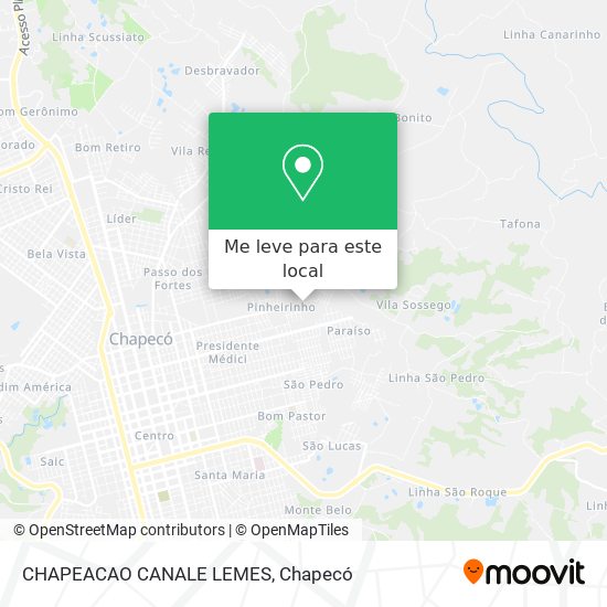 CHAPEACAO CANALE LEMES mapa