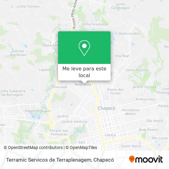 Terramic Servicos de Terraplenagem mapa