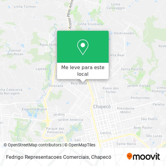 Fedrigo Representacoes Comerciais mapa