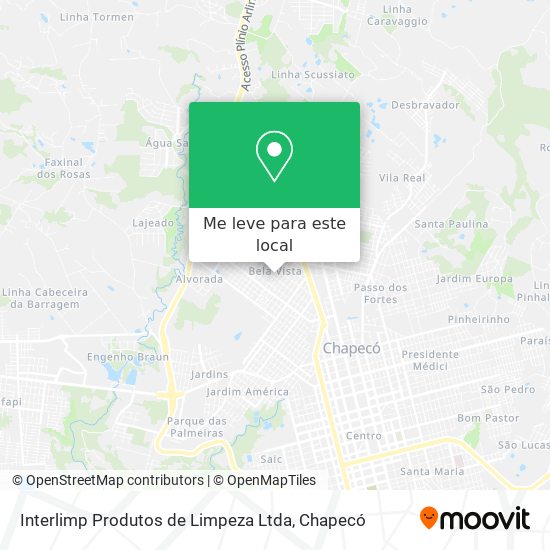 Interlimp Produtos de Limpeza Ltda mapa