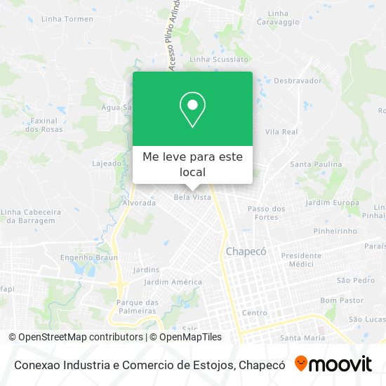 Conexao Industria e Comercio de Estojos mapa