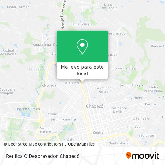 Retifica O Desbravador mapa