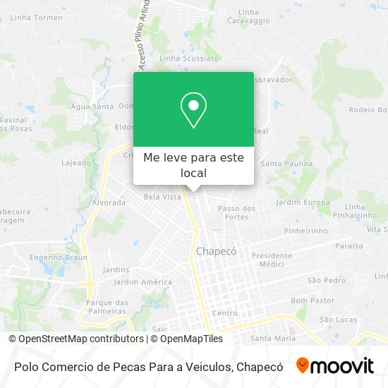 Polo Comercio de Pecas Para a Veiculos mapa