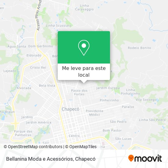 Bellanina Moda e Acessórios mapa