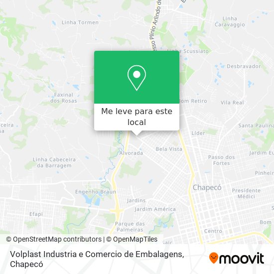 Volplast Industria e Comercio de Embalagens mapa