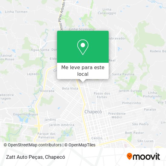Zatt Auto Peças mapa