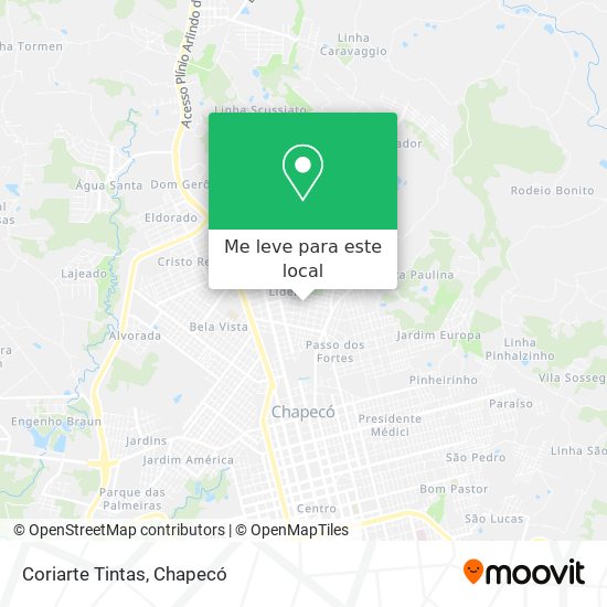 Coriarte Tintas mapa
