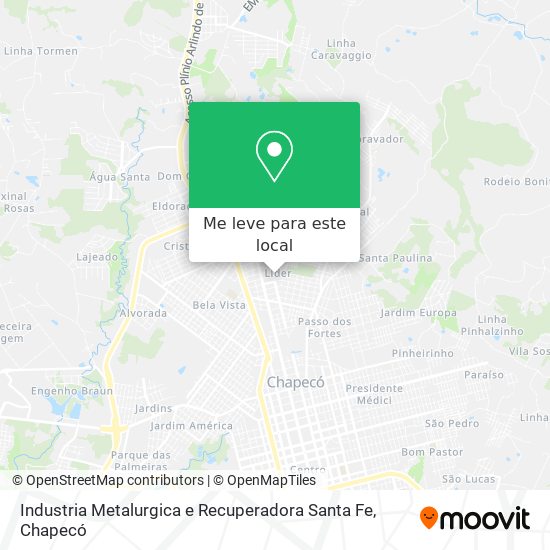 Industria Metalurgica e Recuperadora Santa Fe mapa