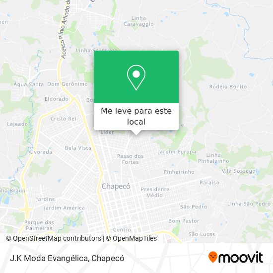 J.K Moda Evangélica mapa