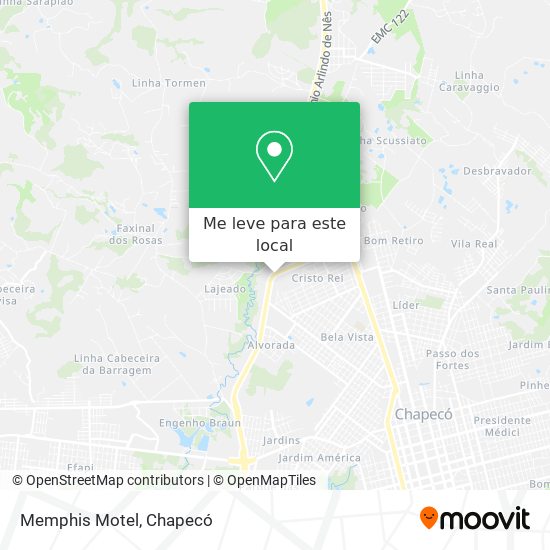 Memphis Motel mapa