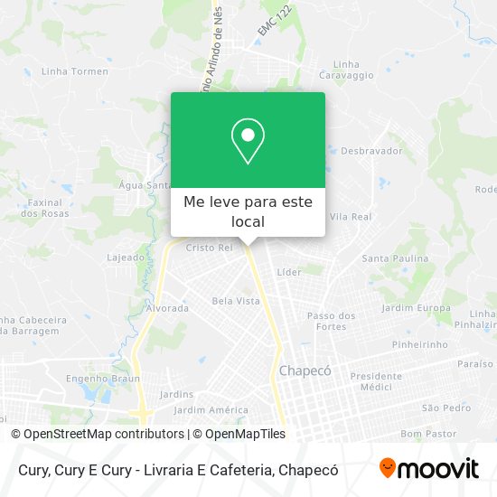 Cury, Cury E Cury - Livraria E Cafeteria mapa
