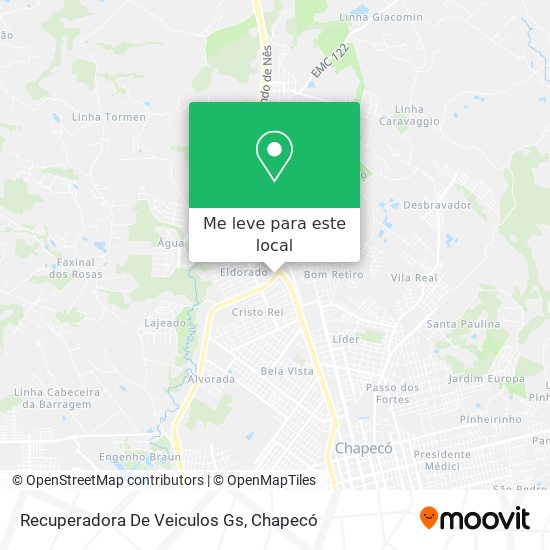 Recuperadora De Veiculos Gs mapa