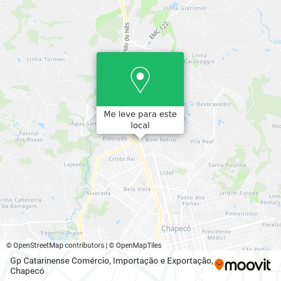 Gp Catarinense Comércio, Importação e Exportação mapa