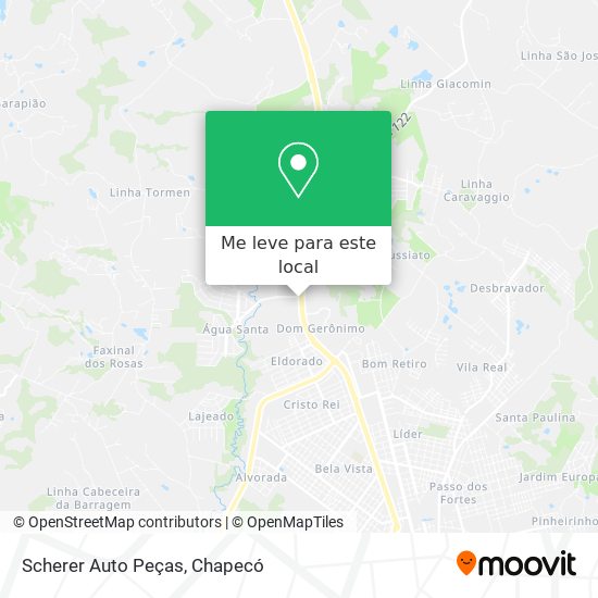 Scherer Auto Peças mapa