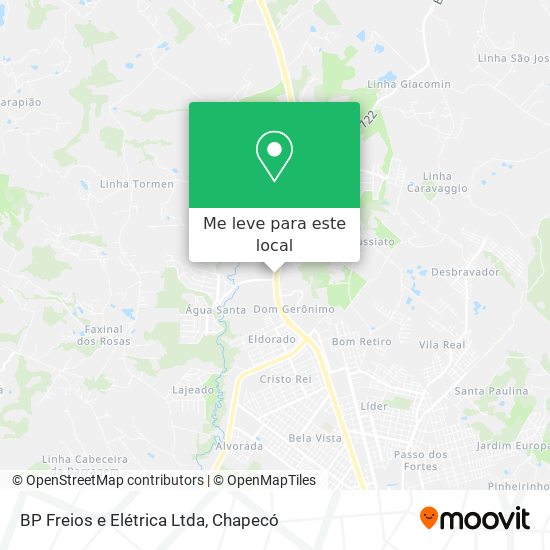BP Freios e Elétrica Ltda mapa
