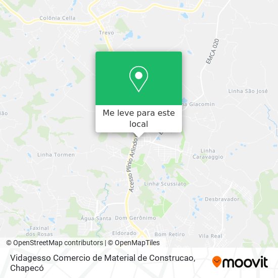 Vidagesso Comercio de Material de Construcao mapa