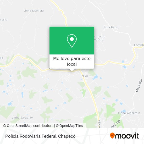 Polícia Rodoviária Federal mapa