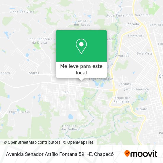 Avenida Senador Attílio Fontana 591-E mapa