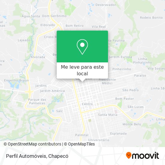 Perfil Automóveis mapa