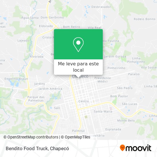 Bendito Food Truck mapa
