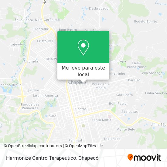 Harmonize Centro Terapeutico mapa