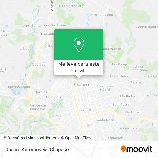 Jacaré Automóveis mapa