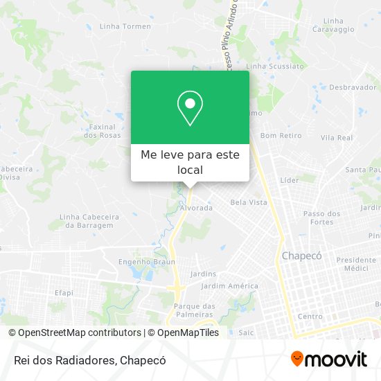 Rei dos Radiadores mapa