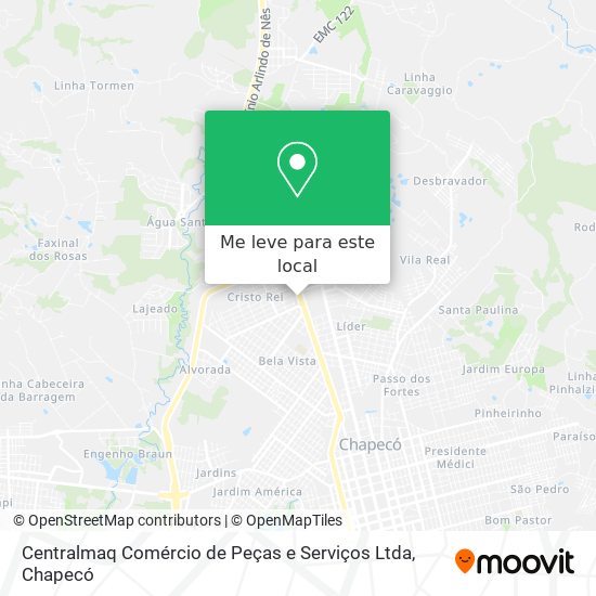 Centralmaq Comércio de Peças e Serviços Ltda mapa