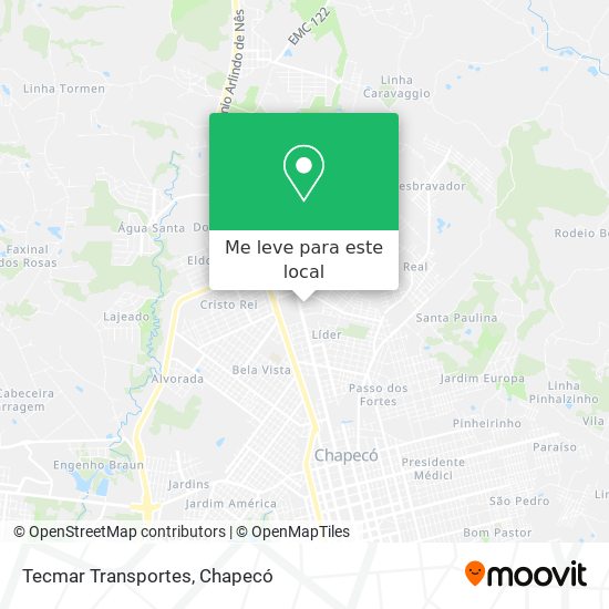 Tecmar Transportes mapa