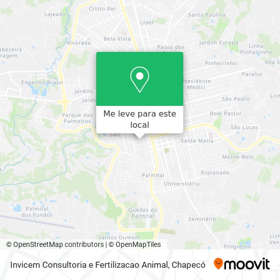 Invicem Consultoria e Fertilizacao Animal mapa