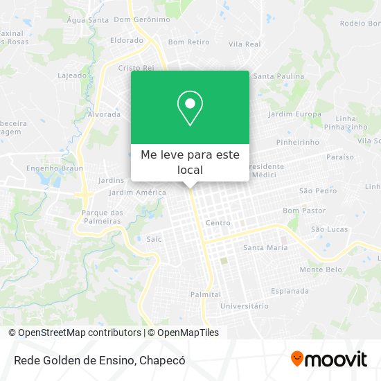 Rede Golden de Ensino mapa