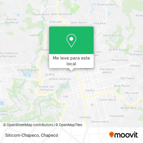 Siticom-Chapeco mapa